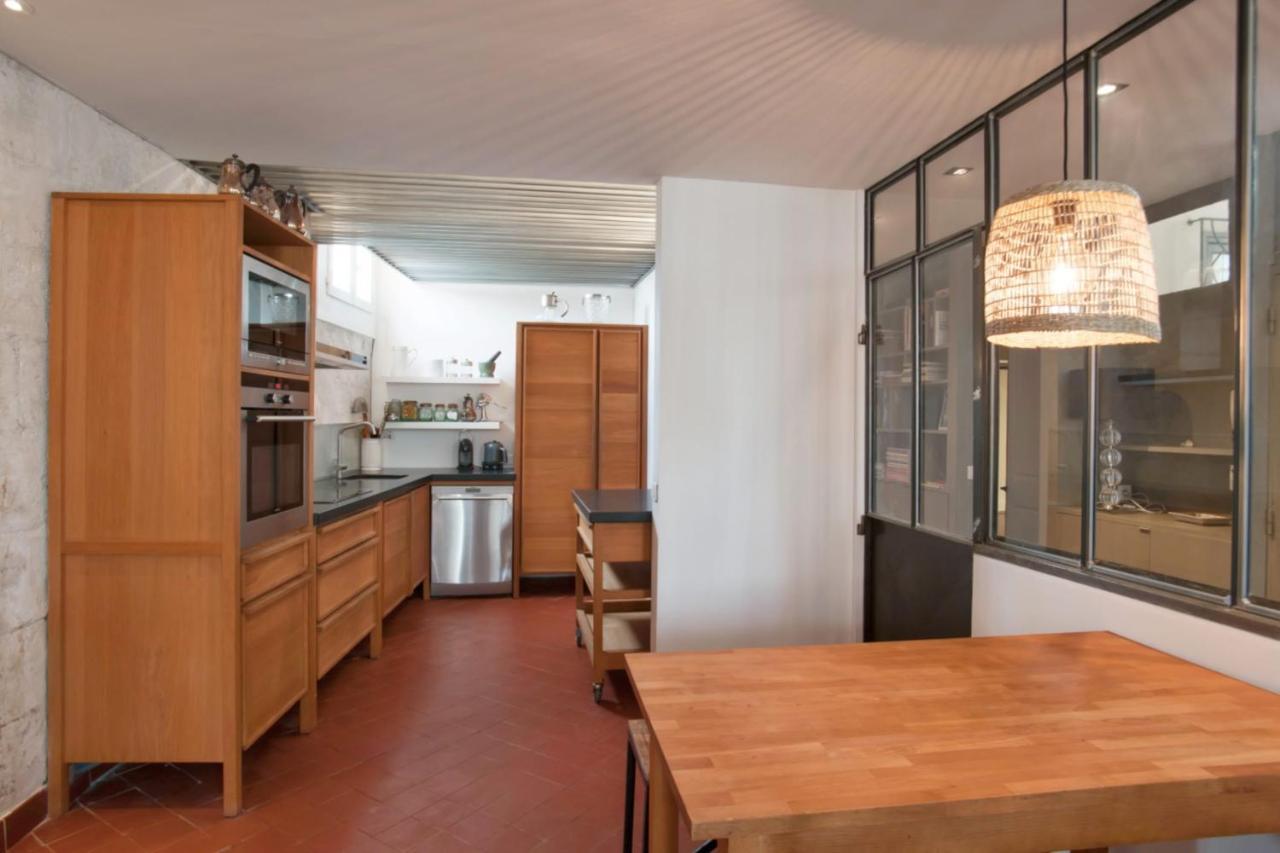 Charming And Large Duplex Flat With Beautiful Terrace In Avignon Apartment Luaran gambar