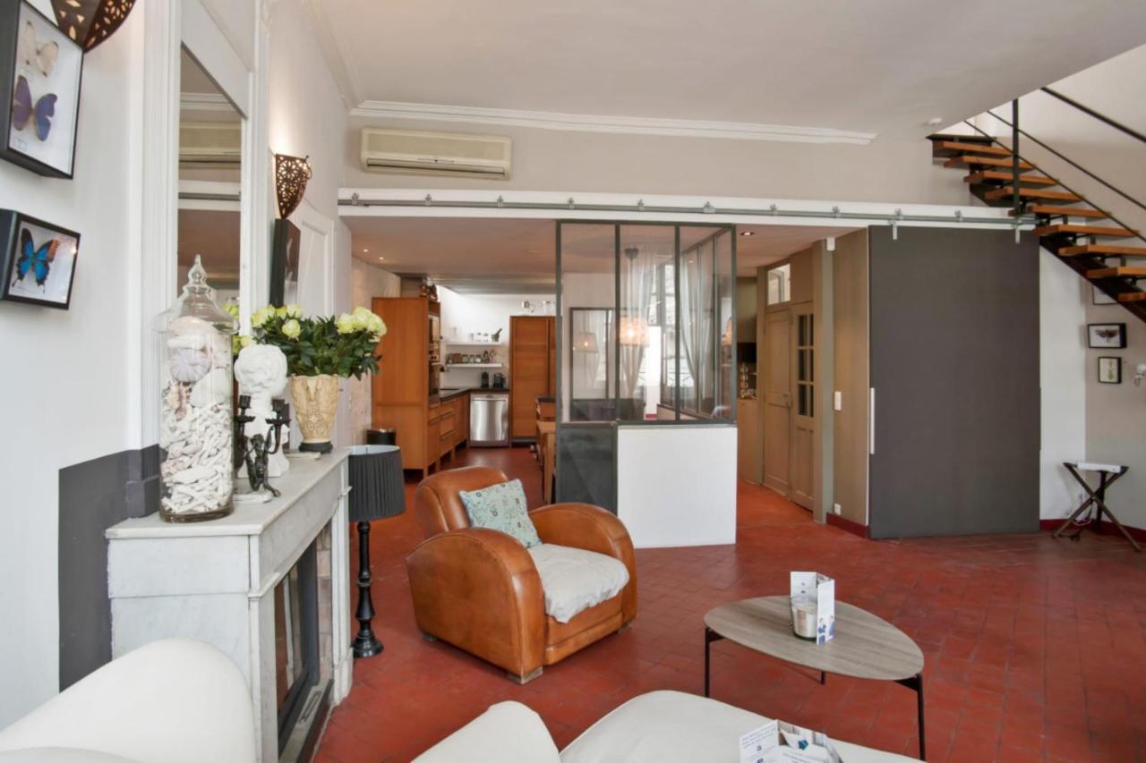 Charming And Large Duplex Flat With Beautiful Terrace In Avignon Apartment Luaran gambar