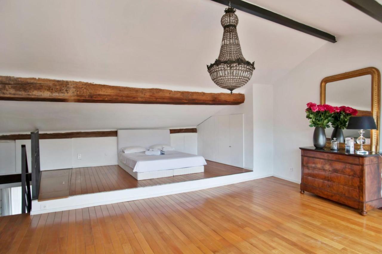Charming And Large Duplex Flat With Beautiful Terrace In Avignon Apartment Luaran gambar