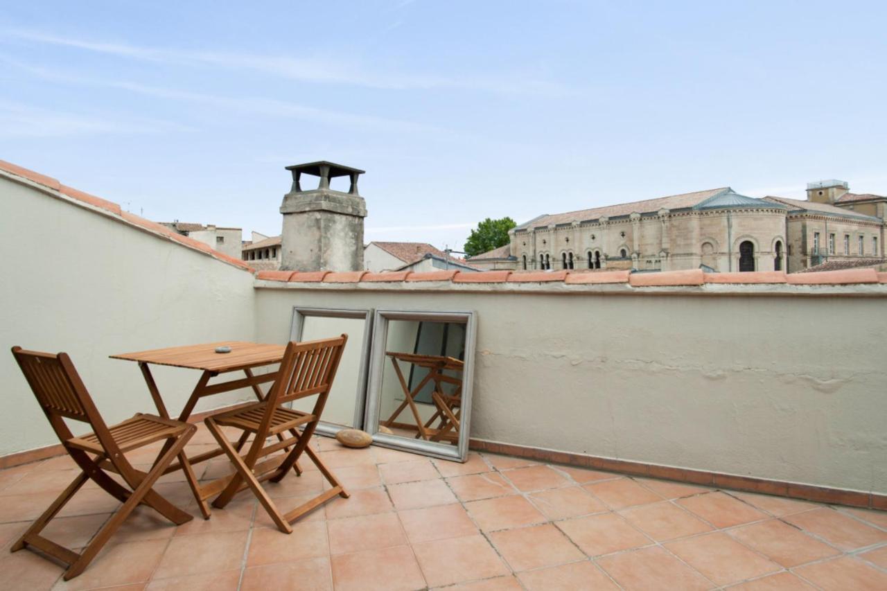 Charming And Large Duplex Flat With Beautiful Terrace In Avignon Apartment Luaran gambar