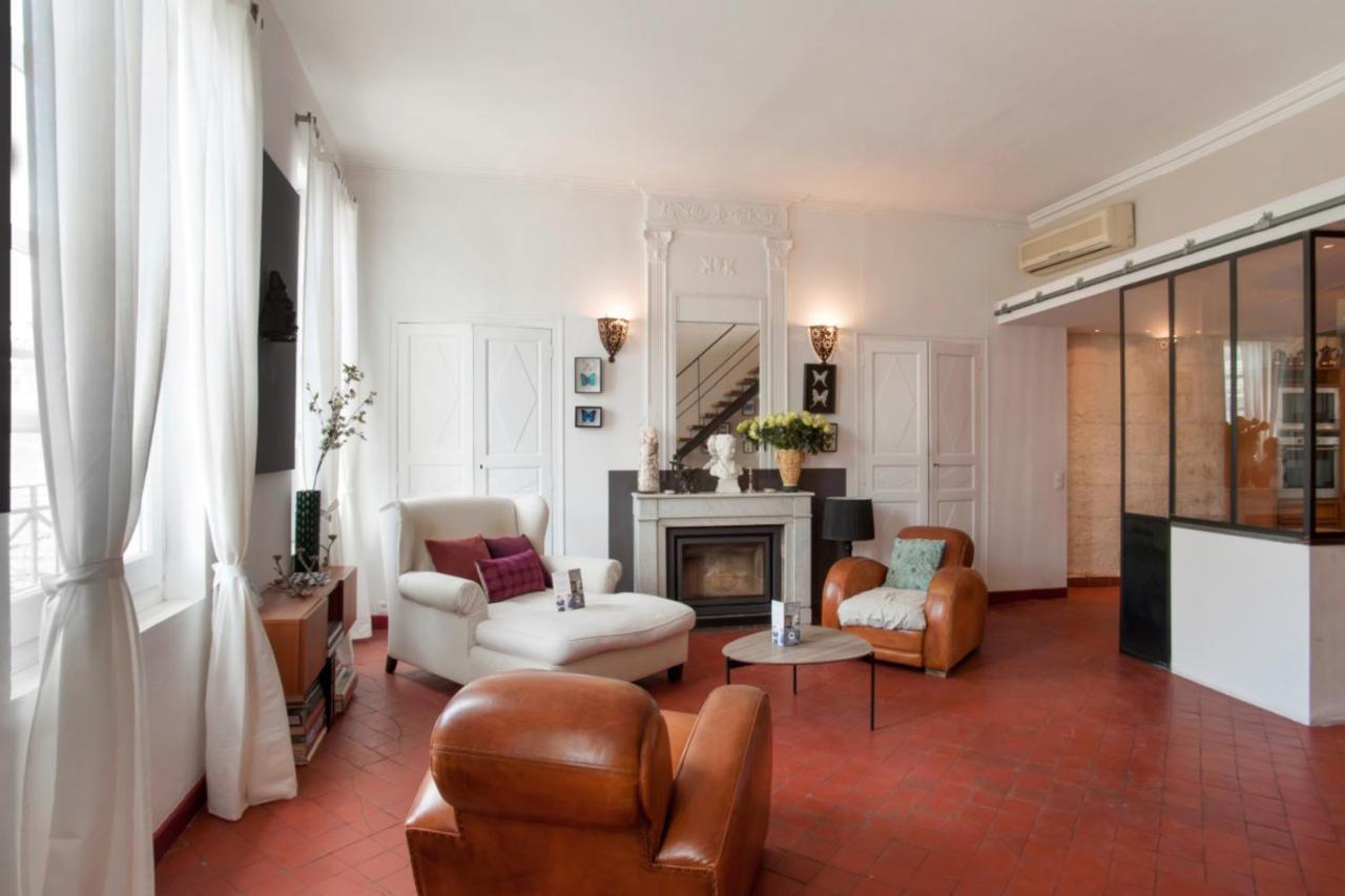 Charming And Large Duplex Flat With Beautiful Terrace In Avignon Apartment Luaran gambar