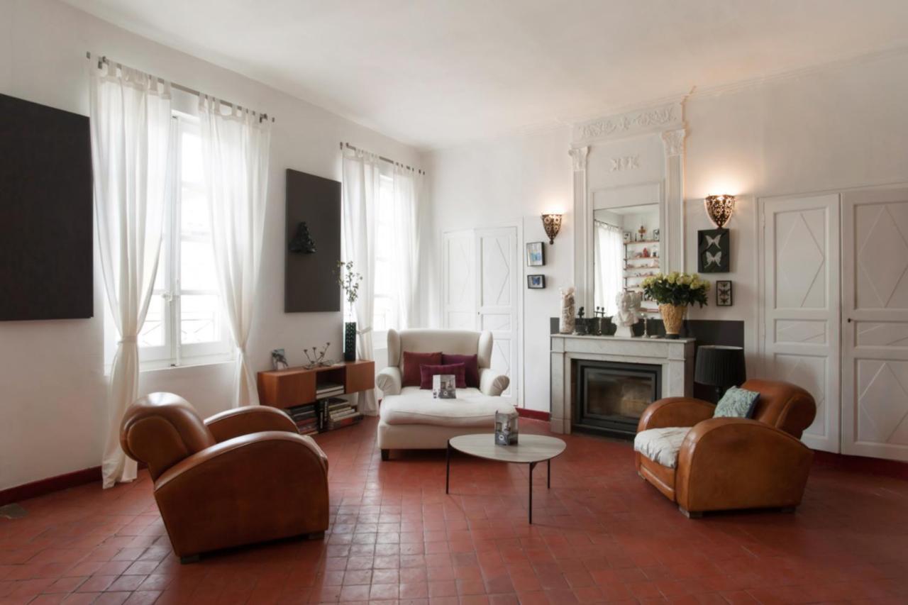 Charming And Large Duplex Flat With Beautiful Terrace In Avignon Apartment Luaran gambar